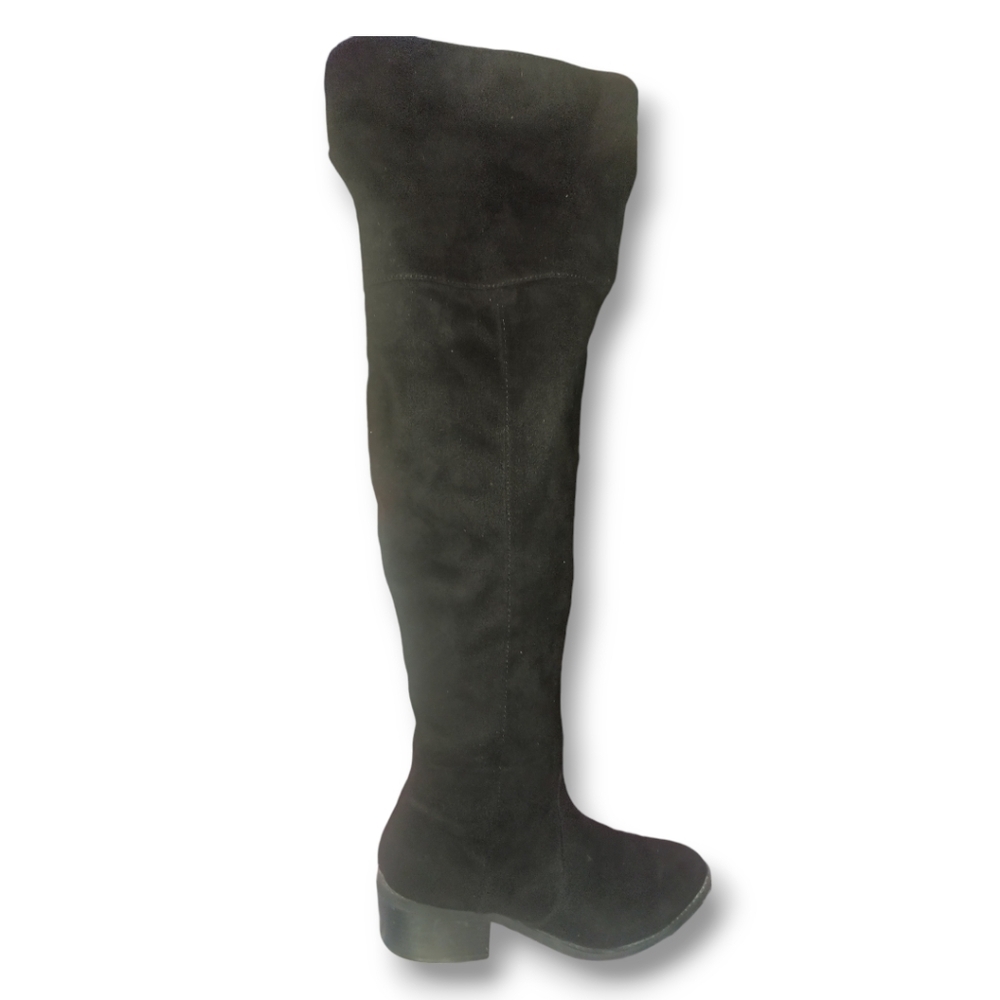 EXPRESS Over The Knee Faux Suede Boots - Black | Size 7 - Picture 10 of 16